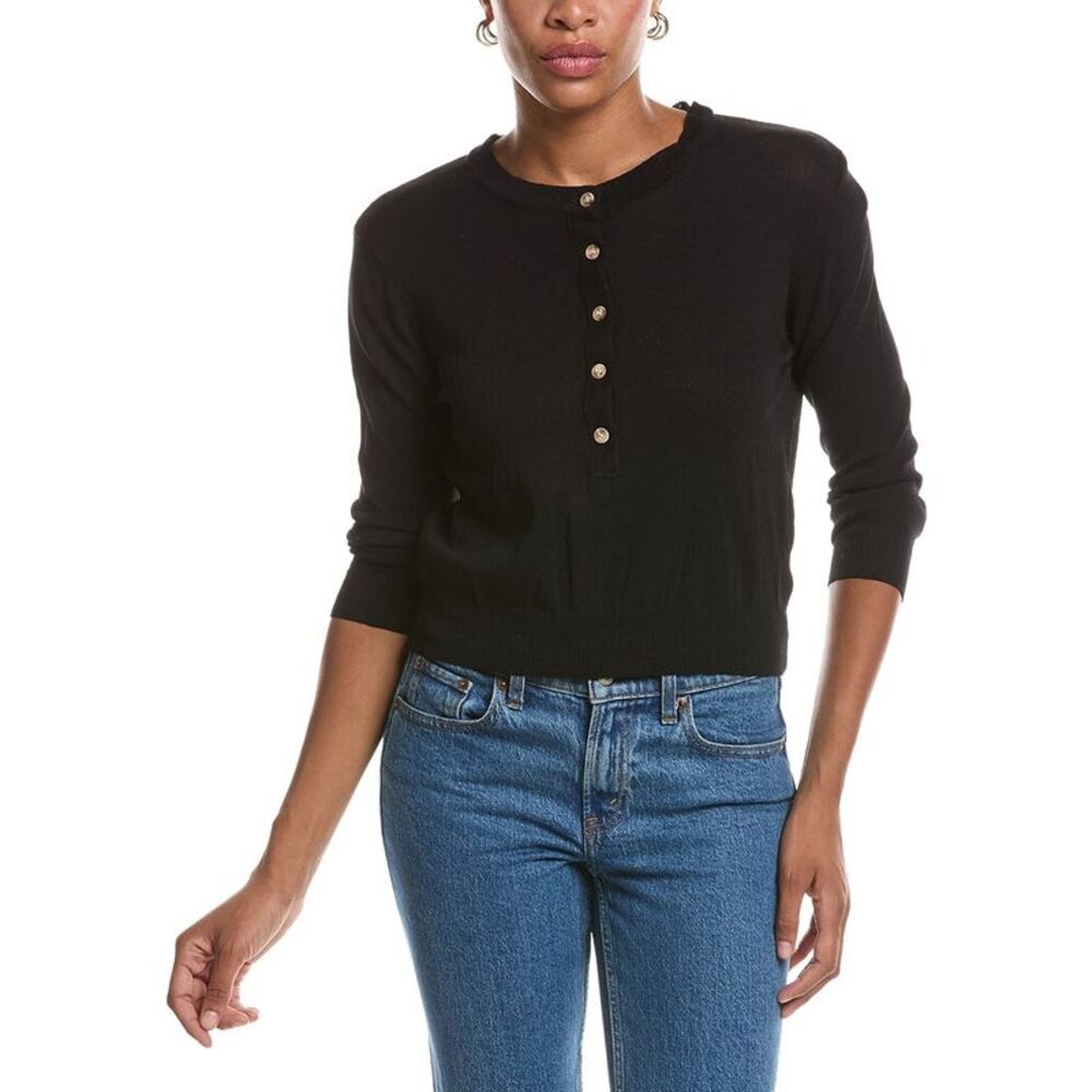 Estellina Womens  Knit Top, Black